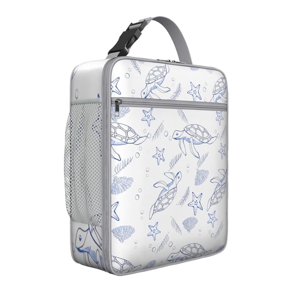 Premium Insulated Turtle Lunch Box for Men & - Reusable Lunch Bag with,Hour Temperature Retention, Compact & Lightweight Design for Office, Work, Picnic, Travel - Durable Lunch Tote for Adults.