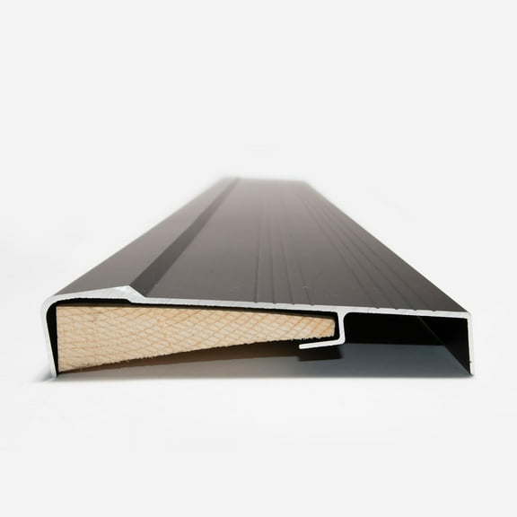 Premium Inswing Threshold with Exterior Long Cover Aluminum Sill with Wood Insert for Sealing Gap Under/Replacement Under Threshold Different Sizes Available (36 inch Small Gap)