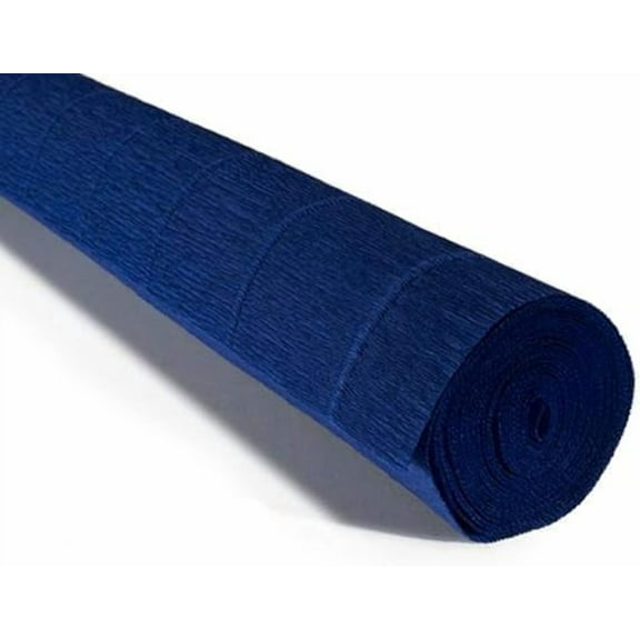 Premium Italian Crepe Paper Roll Heavy-Weight 180 Gram(30+ Colors) (Midnight Blue(555))