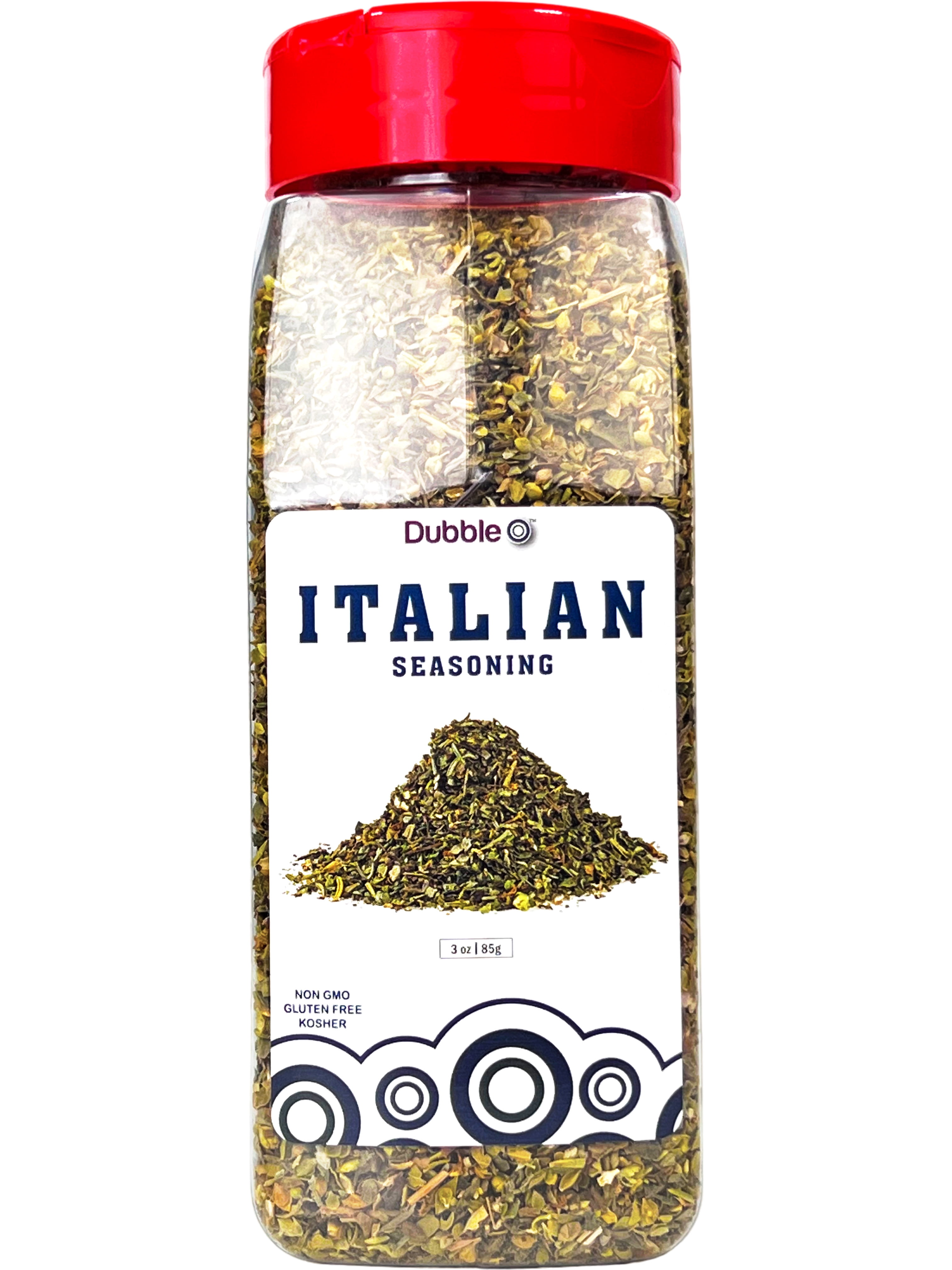 Premium Italian Seasoning - 3 oz. - Salt-Free    Non GMO, Kosher, Halal, and Gluten    Dubble O Brand