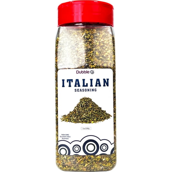Premium Italian Seasoning - 3 oz. - Salt-Free ⦾ Non GMO, Kosher, Halal, and Gluten ⦾ Dubble O Brand