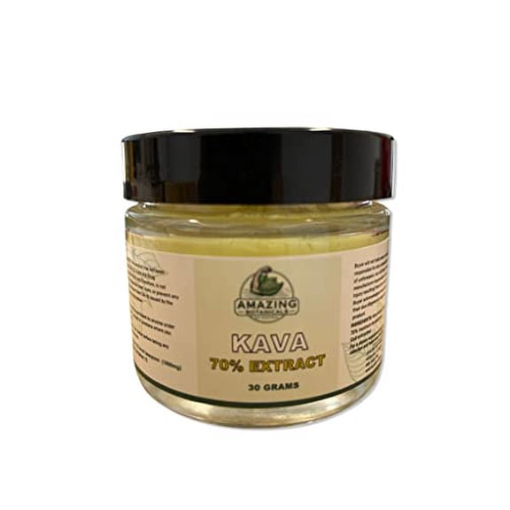 Premium Kava 70% Extract - High Potency Relaxation and Stress Relief Supplement - Natural Mood Booster, Calmness and Sleep (30 Grams)