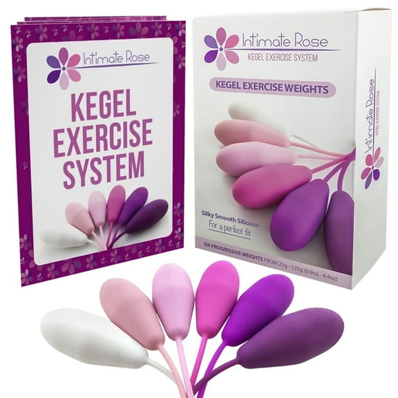 Premium Kegel Exercise Weights Set – 6 Progressive Silicone Vaginal Balls for Women – Pelvic Floor Strengthening & Bladder Control – Doctor Recommended Kegel Trainer Kit