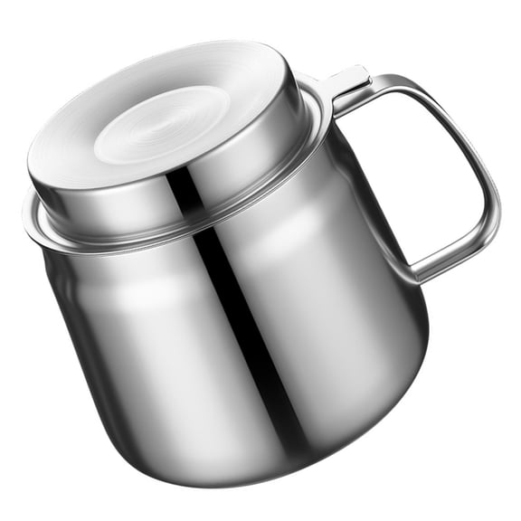 Premium Kitchen Oil Storage Container Rustproof Stainless Steel Construction Wide Mouth Easy Pouring Oil Dispenser