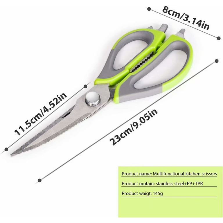 Premium Kitchen Scissors&Kitchen Shears, Heavy Duty Scissors all purpose,  Poultry Shears,Meat Scissors, Cooking Scissors and Utility Food Scissors  for chicken,fish,meat,seafood and herbs etc. 