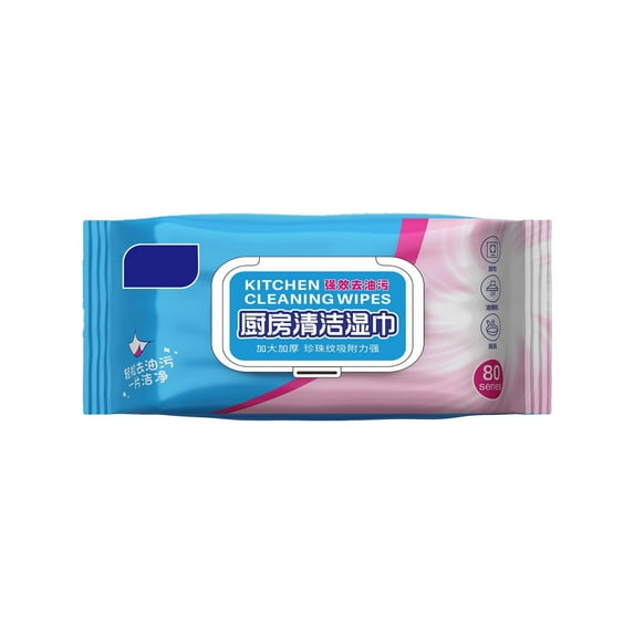 Premium Kitchen Stain Remover Wipes – Fast-Acting Multi-Scenario Cleaning for Stovetops, Range Hoods, Plates & Surfaces — Convenient, Portable, No Extra Tools Needed