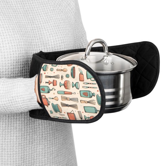 Premium Kitchen Tools Hanging Loop Oven Mitts