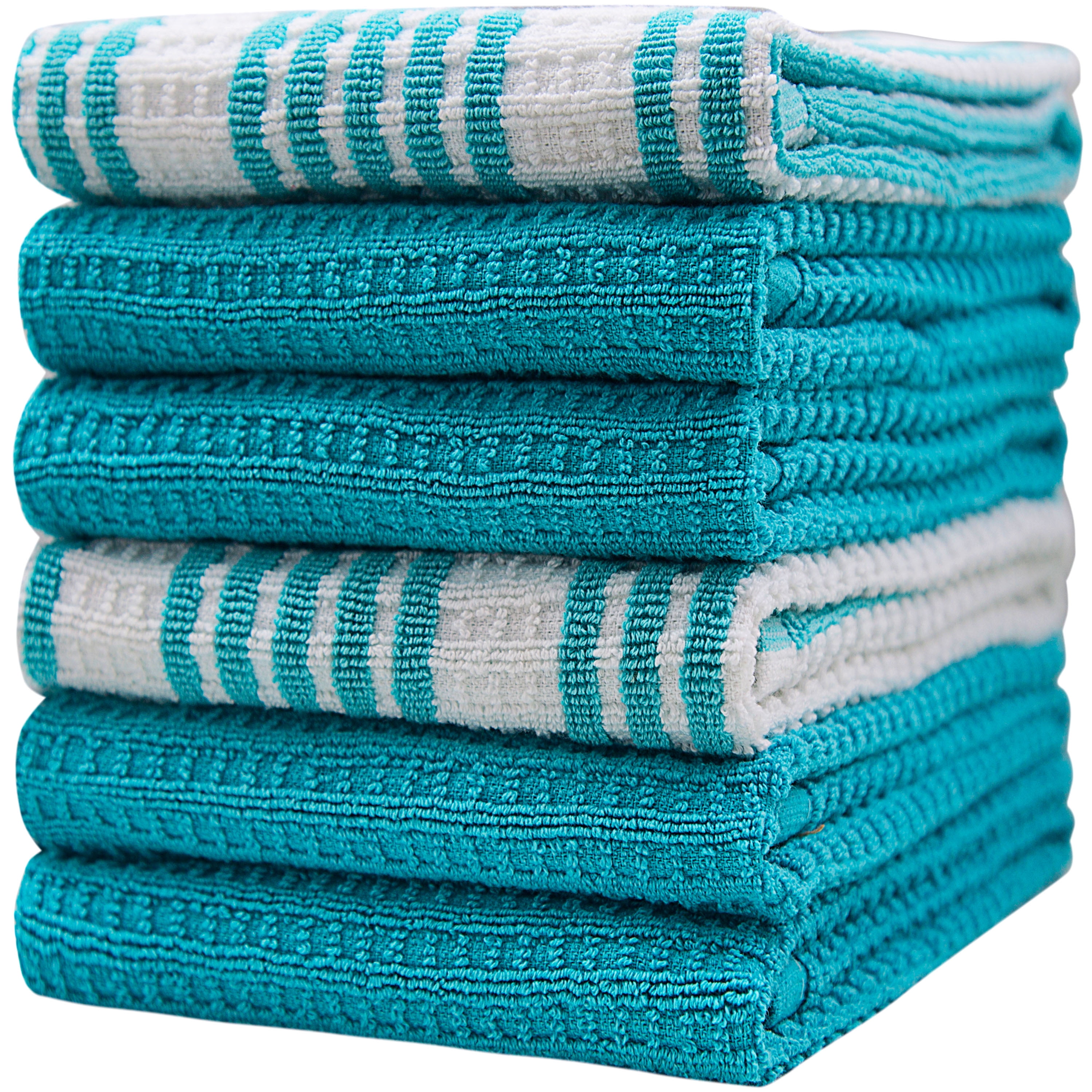 10 Pcs Premium Cotton Tea Towel with Hanging Loop – Weave Essentials