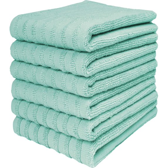 Premium Kitchen Towels (20”x 28”, 6 Pack) | Large Cotton Dish Towels ...