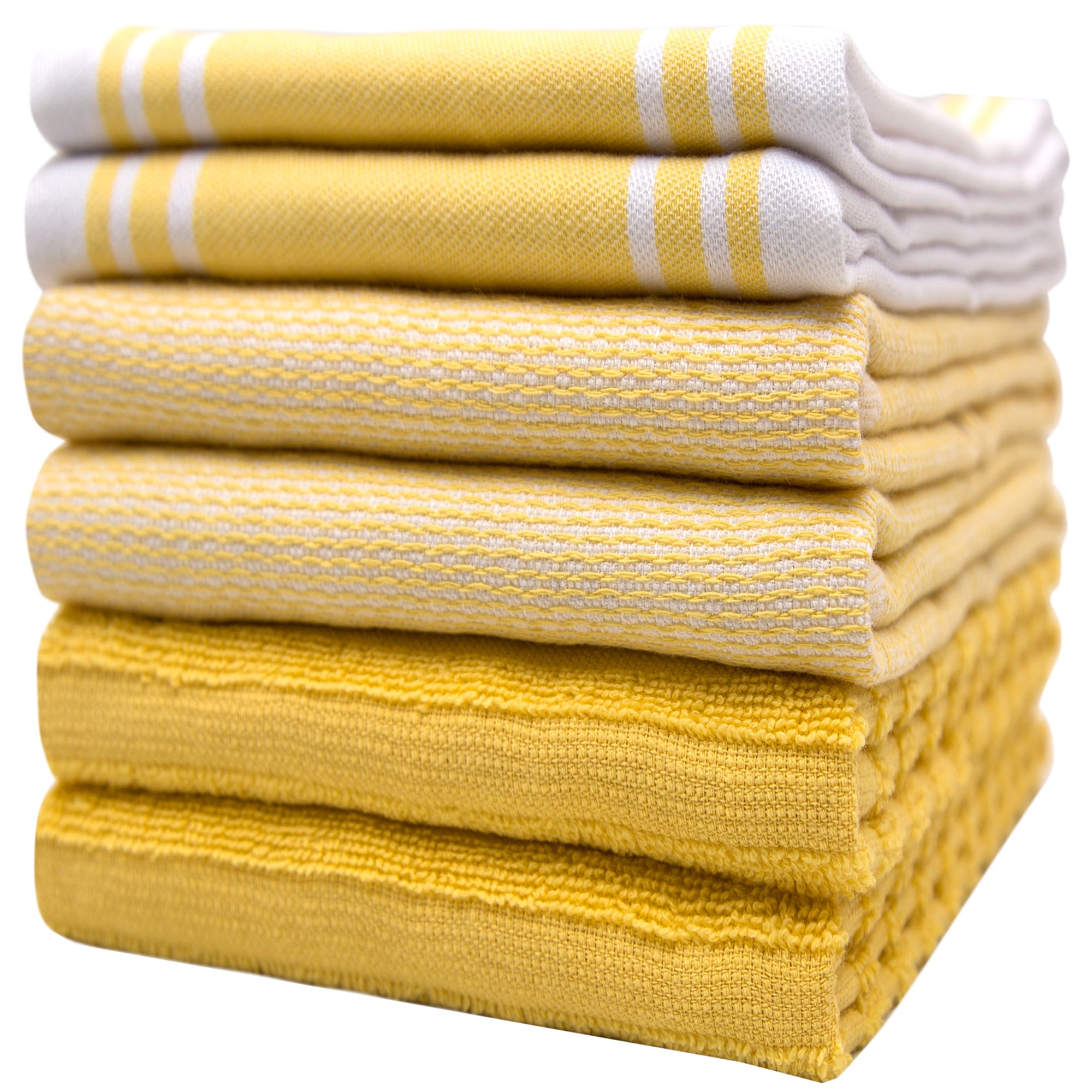 The Everplush Company Classic Terry Kitchen Towel, 6 Pack