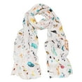thumbnail image 1 of Premium Kitty Cat Print Cotton Blend Scarf Wrap, 1 of 4