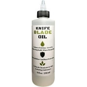 Premium Knife Blade Oil & Honing Oil - 8 Oz - Custom Formulated Food Safe Oil Protects Carbon Steel Knives & Sharpening Stone Ready