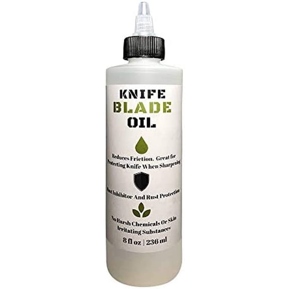 Premium Knife Blade Oil & Honing Oil - 8 Oz - Formulated Food Safe Oil Protects Carbon Steel Knives & Sharpening Stone Ready$$Home Decor, Kitchen, & Other