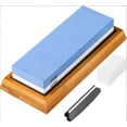 thumbnail image 1 of Premium Knife Sharpening Stone–Whetstone 1000/6000 Grit, Whetstone Knife Sharpener with NonSlip Base, Best Wet Stone Sharpening Kit, Angle Guide, 1 of 8