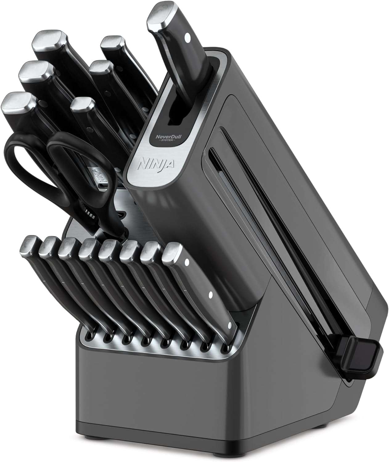 Ninja Ninja® Foodi® NeverDull 17-Piece Premium Knife System, Knife Block Set with Built-in Sharpener