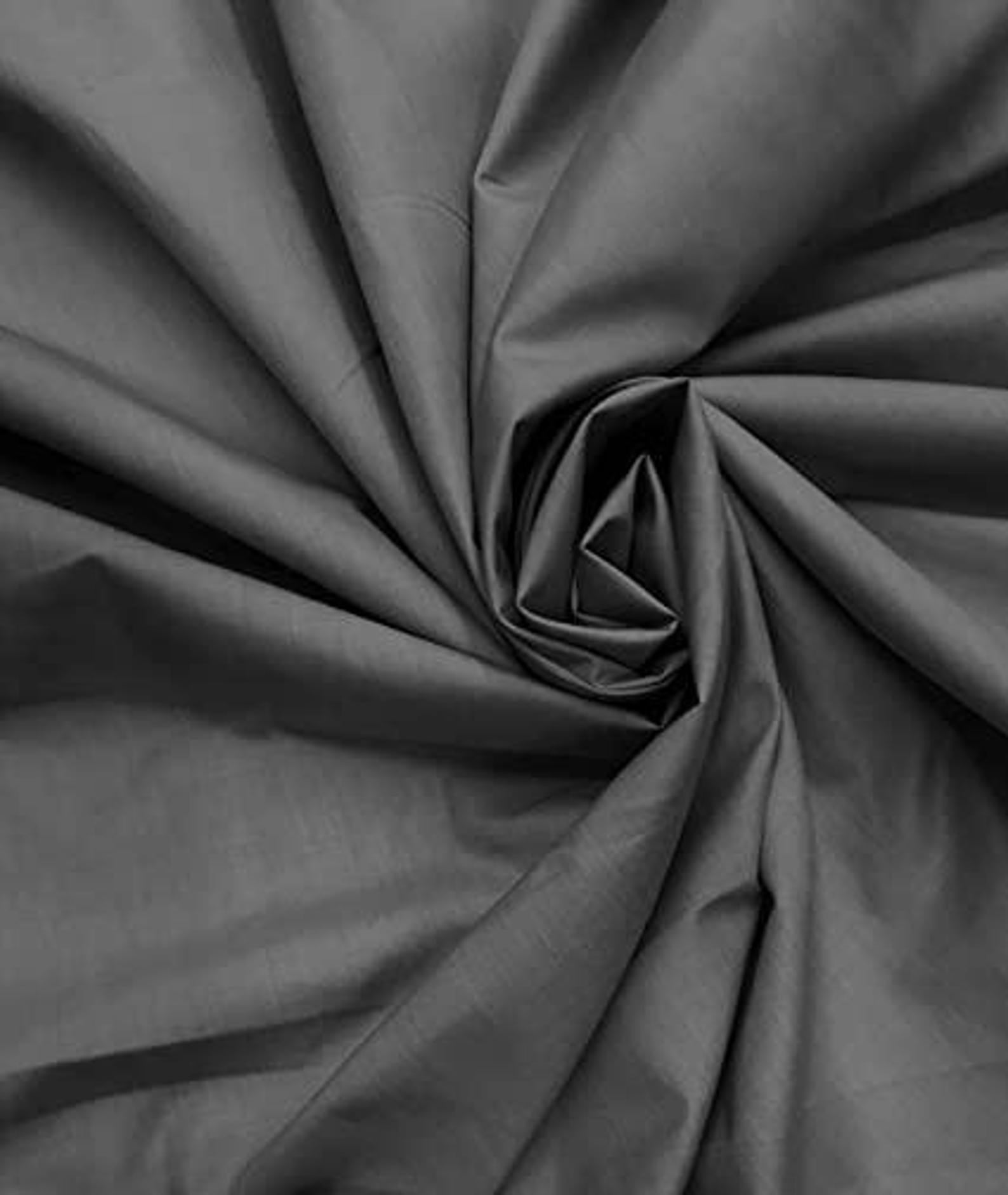 Premium Kona Cotton Fabric by The Yard – 100% Cotton Solid Material in Black or White for Quilting, Sewing, Crafts, Apparel & Home Décor | Valentina Textiles Inc. (Black, 3 Yard)