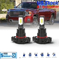 thumbnail image 1 of Premium LED Upgrade Kit - 5202 LED Foglight Kit - Compatible with GMC Sierra 1500 2007-2015 – 2 Pack Fog Light Lamp Set – Fan 1800LM LED Replacement Bulb Kit, 1 of 11