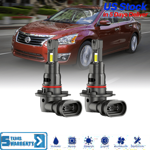 Premium LED Upgrade Kit - HB3/9005 LED Headlight Kit - Compatible with Nissan Altima 2019-2022 – 2 Pack High Beam Lamp Set – 48,000LM LED Replacement Bulb Kit