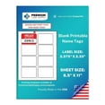 thumbnail image 1 of Premium Label Supply Blank Printable Name Tag Stickers - 2-1/3" x 3-3/8" - Laser/Inkjet Compatible – (8 Labels/Sheet), 25 Sheets – 200 Total Adhesive Name Tags, 1 of 1