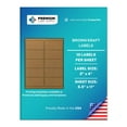 thumbnail image 1 of Premium Label Supply Brown Kraft Sticker Labels – 2” x 4" – Laser/Inkjet Compatible – (10 Labels/Sheet), 100 Sheets – 1,000 Total Adhesive Labels, 1 of 2