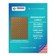 thumbnail image 1 of Premium Label Supply Brown Kraft Sticker Round Labels – 1" Circle – Laser/Inkjet Compatible – (63 Labels/Sheet), 25 Sheets – 1575 Total Adhesive Labels, 1 of 2