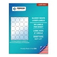 thumbnail image 1 of Premium Label Supply Glossy White Sticker Round Labels – 2" Circle – (20 Labels/Sheet) (Glossy White for Laser Only, 2,000 Labels), 1 of 2