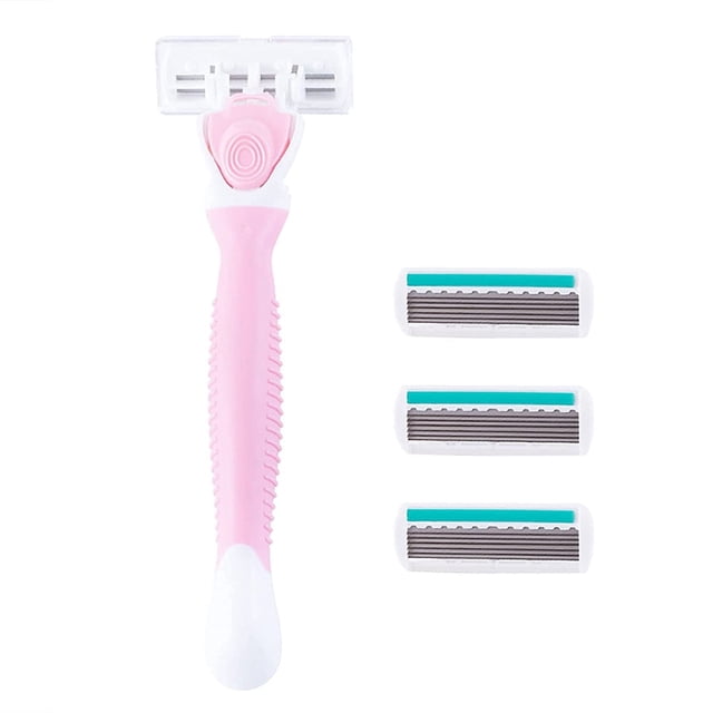 Premium Lady Shaver Bikini Razor with Blade Refill - Ergonomic ...