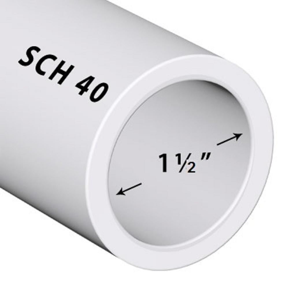 Premium Landscape Pool Spa PVC Pipe Sch 40 1 1/2 Inch (1.5)