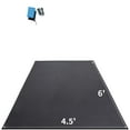 Premium Large Exercise Mat 6'x4.5'x7mm, Ultra Durable Workout Mats for