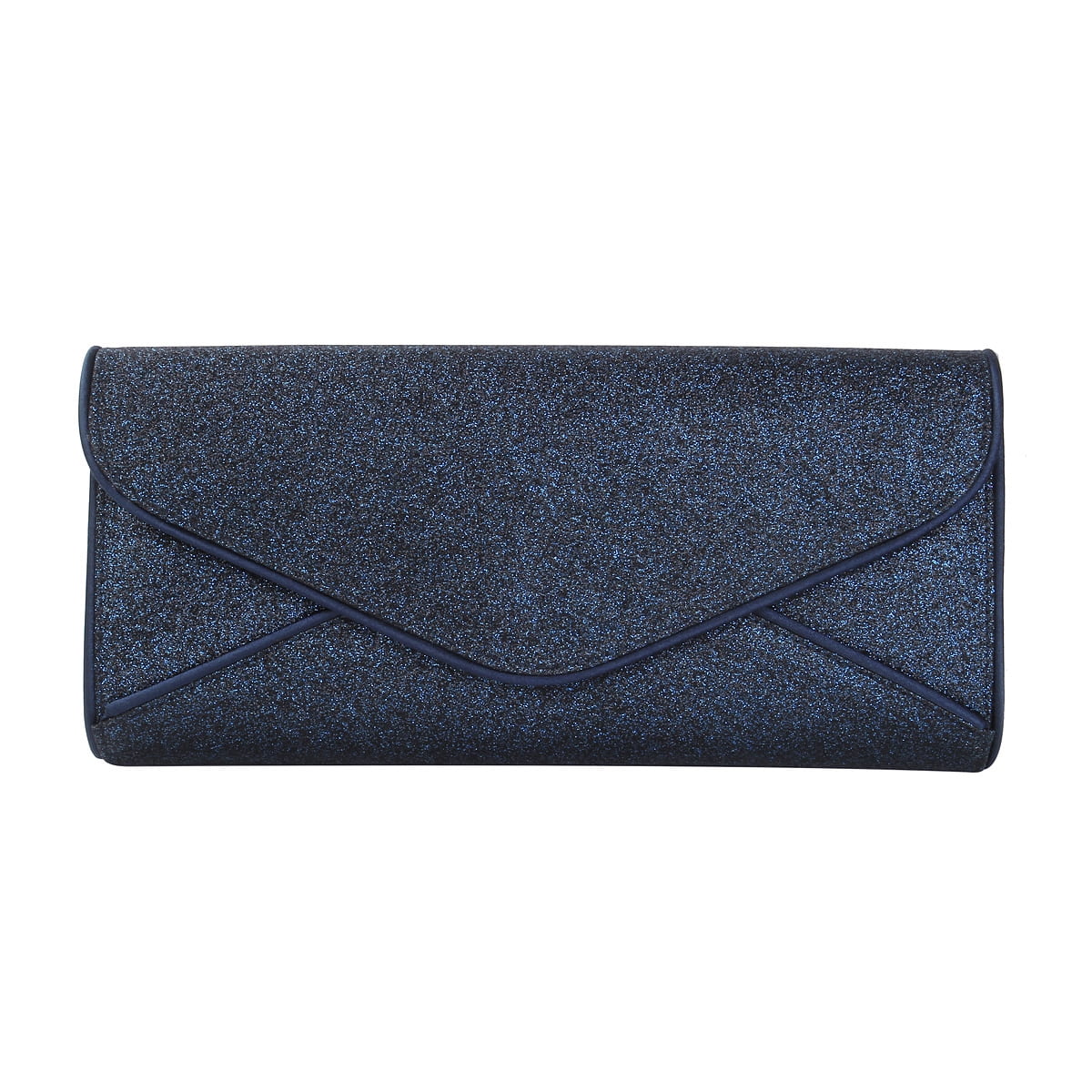 Premium Large Metallic Glitter Envelope Flap Clutch Evening Bag