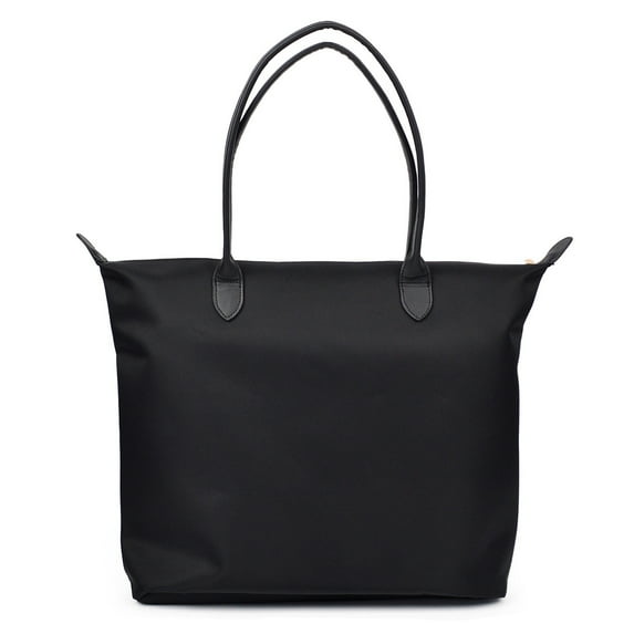 Premium Large Nylon Tote Water Resistant Top Zip Shoulder Bag Handbag