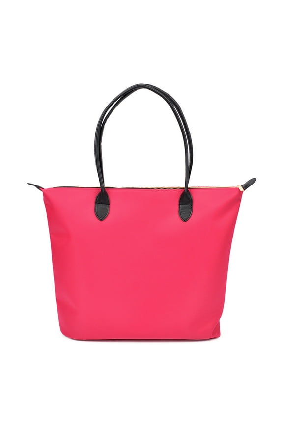 Premium Large Nylon Tote Water Resistant Top Zip Shoulder Bag Handbag