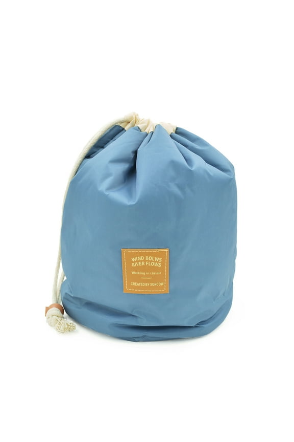 Premium Large Padded Round Cosmetic Travel Makeup Bag Pouch Organizer