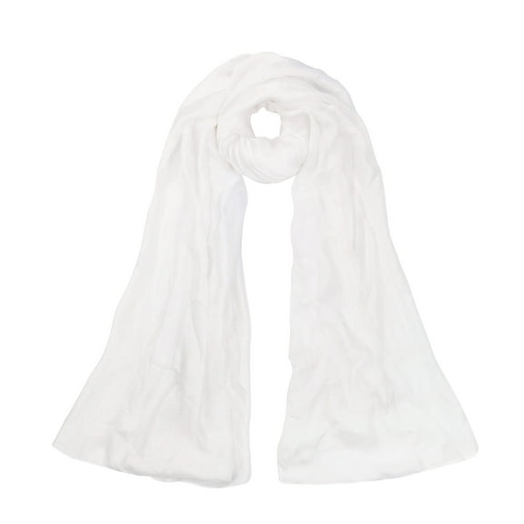 Premium Large Silky Plain Satin Oblong Scarf Wrap