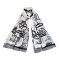 thumbnail image 1 of Premium Large Vintage Cars & Wheels Print Fashion Scarf Wrap, 1 of 3