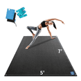 thumbnail image 1 of Premium Large Yoga Mat 7'x5'x9mm, Extra Thick Comfortable Barefoot Exercise Mat, Non-Slip, Eco-Friendly Workout Mats and Home Gym Flooring Cardio Mat for Support in Pilates, 1 of 7