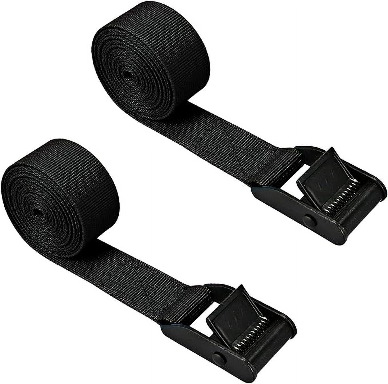 Premium Lashing Strap Short 1" x 6.5 ft, Cam Buckle Tie Down Straps