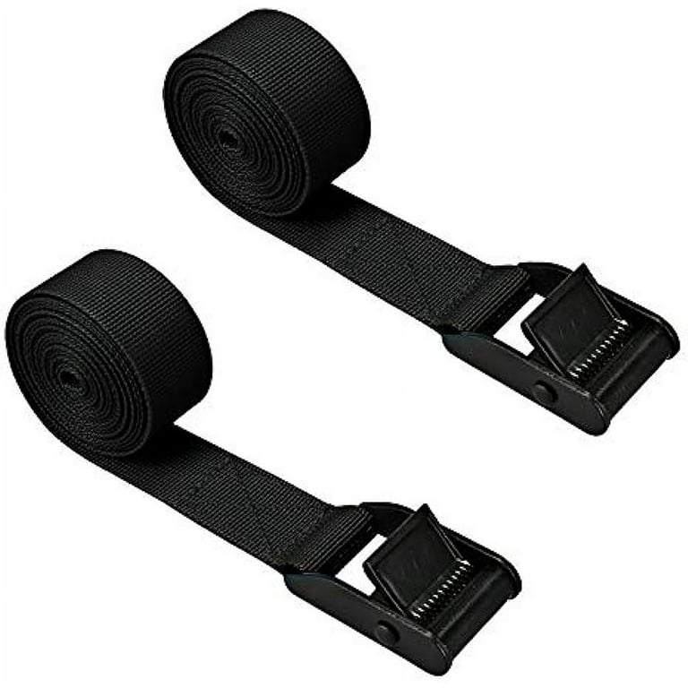 Premium Lashing Strap Short 1 inch x 6.5 ft, Cam Buckle Tie Down Straps Heavy Duty Secure Straps Up to 700 lbs Capacity for Motorcycle,SUP, Kayak
