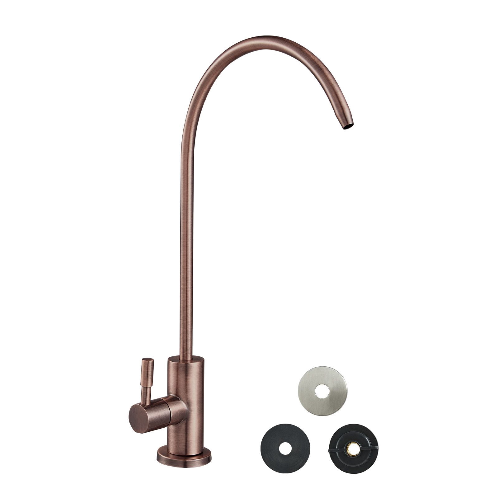 Premium Lead-Free Drinking Water Faucet, Food Grade 304 Stainless Steel Brass Valve, ANSI 61 Tested RO Filter Tap for Kitchen Sink Clean Water