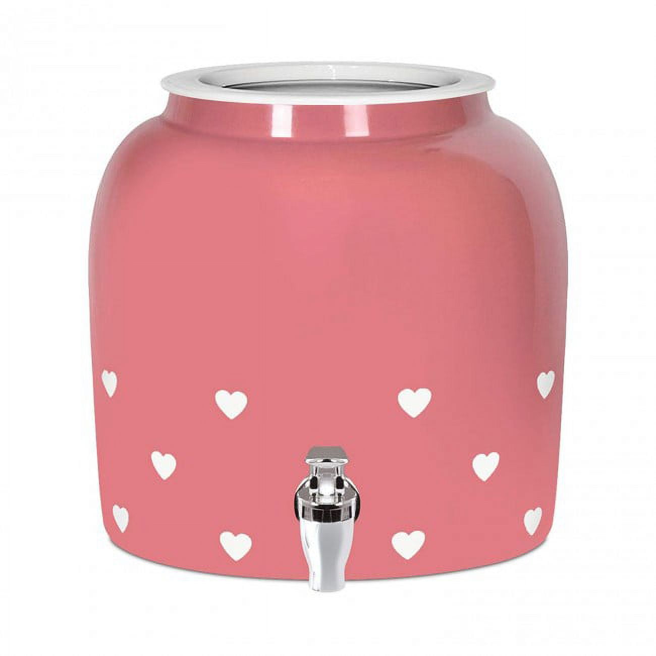 Premium LeadFree Porcelain Beverage Dispenser With Matching Lid 2.5