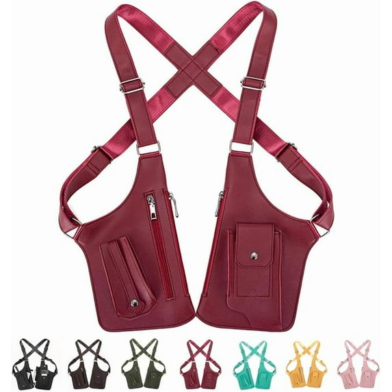 Premium Leather Adjustable Underarm Shoulder Bag for Men, Multi-Pocket Secure Design for Daily Use and Travel