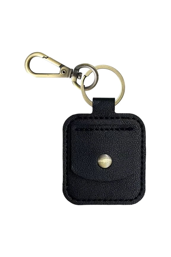 Premium Leather Coin Holder - Handmade Sobriety AA Coins Chip Keychain - Sober Token Medallion Coin - Waterproof Scratchproof Soft PVC Key Ring