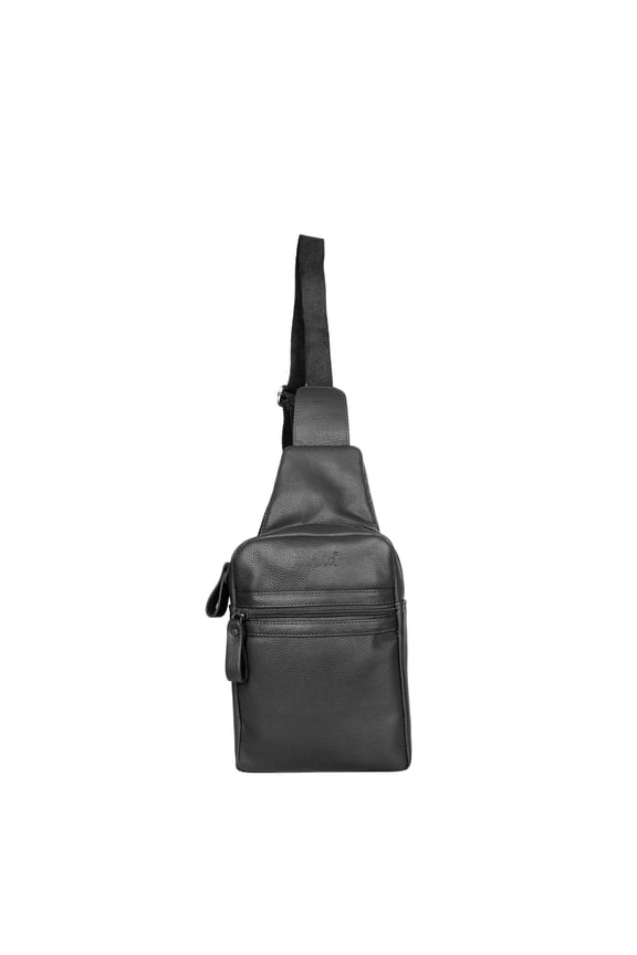 Premium Leather Fanny Sling Bag For Women Men, Waist Pack Crossbody Shoulder Blet Bags Travel - Tan (Orange), Black, Brown - Sishka