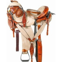 Premium Leather Horse Wade Tree Western Leather Ranch Roping Work Horse Saddle for Ranch and Roping Work in Size 12" to 18" inches Seat Available
