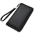 thumbnail image 1 of Premium Leather Pocket Wallet with Zippered Phone Case for Women, 1 of 1