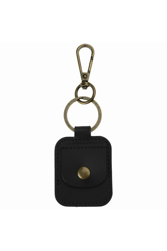 Premium Leather Ring Holder Keychain Practical Leather Keychain with Pouch Essential Accessory for Active Lifestyles