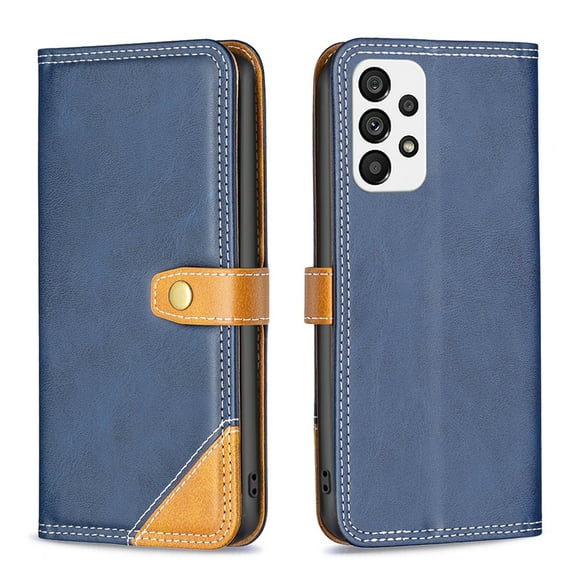 Premium Leather for Samsung Galaxy A32 5G Case, Kickstand Card Holder  Wallet Flip Protective Shockproof Folio Magnetic Classic Phone Case Cover for Samsung Galaxy A32 5G,Blue