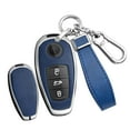 thumbnail image 1 of Premium Leather Smart Key Fob Cover Case for 2012-2017 Volkswagen Touareg Models - 3-Button Protective Shell Holder with Enhanced Grip and Durability, 1 of 8