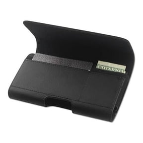 Premium Leather Wallet Pouch Holster Belt Case w/ Clip / Loops for BLU Studio G4, Life One (Fits w/ Otterbox Defender Symmetry Commuter / Lifeproof On) - w/ Card Holder