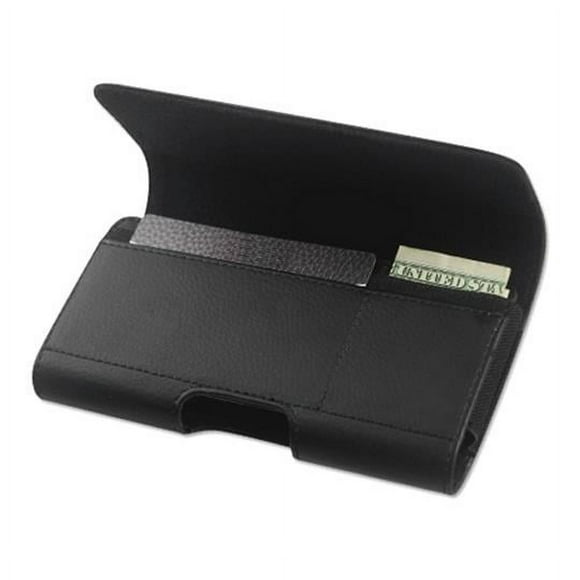 Premium Leather Wallet Pouch Holster Belt Case w/ Clip / Loops for Samsung Galaxy Note 9, Note 8 (Fits w/ Otterbox Symmetry Commuter / Lifeproof On) - w/ Card Holder